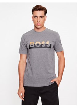 Boss T-Shirt Tiburt 421 50499584 Szary Regular Fit ze sklepu MODIVO w kategorii T-shirty męskie - zdjęcie 168549587