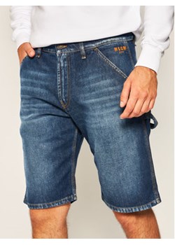 MSGM Szorty jeansowe 2840MB43L 207072 Granatowy Regular Fit ze sklepu MODIVO w kategorii Spodenki męskie - zdjęcie 168549646