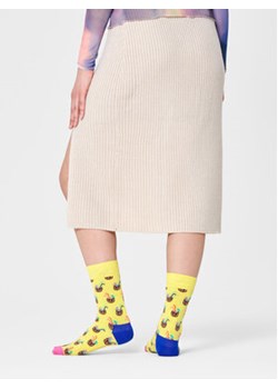 Happy Socks Skarpety wysokie unisex CNC01-2200 Żółty ze sklepu MODIVO w kategorii Skarpetki damskie - zdjęcie 168549705