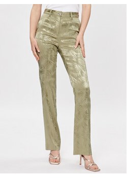 Guess Spodnie materiałowe Holly W3GB20 WEJZ0 Zielony Regular Fit ze sklepu MODIVO w kategorii Spodnie damskie - zdjęcie 168549896