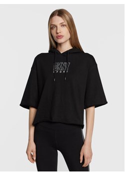 DKNY Sport Bluza DP2T9072 Czarny Regular Fit ze sklepu MODIVO w kategorii Bluzy damskie - zdjęcie 168550086