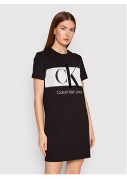 Calvin Klein Jeans Sukienka codzienna J20J218862 Czarny Regular Fit ze sklepu MODIVO w kategorii Sukienki - zdjęcie 168550199
