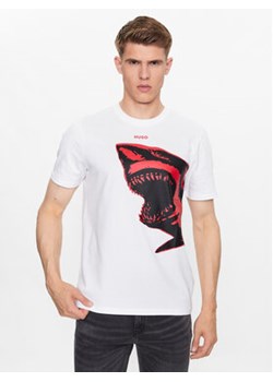 Hugo T-Shirt 50493058 Biały Regular Fit ze sklepu MODIVO w kategorii T-shirty męskie - zdjęcie 168550228