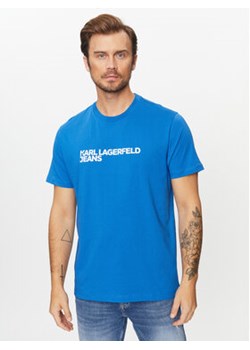Karl Lagerfeld Jeans T-Shirt 235D1707 Niebieski Regular Fit ze sklepu MODIVO w kategorii T-shirty męskie - zdjęcie 168550327