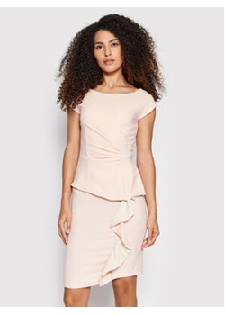 Rinascimento Sukienka koktajlowa CFC0107604003 Różowy Slim Fit ze sklepu MODIVO w kategorii Sukienki - zdjęcie 168550675