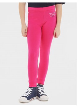 Tommy Hilfiger Legginsy KG0KG07682 Różowy Slim Fit ze sklepu MODIVO w kategorii Spodnie dziewczęce - zdjęcie 168551157