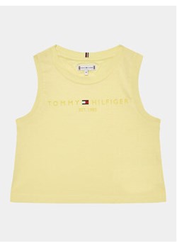 Tommy Hilfiger Top KG0KG07262 M Żółty Regular Fit ze sklepu MODIVO w kategorii Bluzki dziewczęce - zdjęcie 168551257