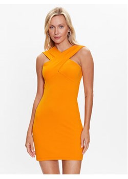 Sisley Sukienka codzienna 4V3CLV03X Pomarańczowy Regular Fit ze sklepu MODIVO w kategorii Sukienki - zdjęcie 168551456