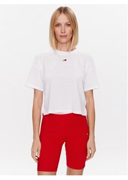 Tommy Hilfiger T-Shirt Essentials S10S101670 Biały Cropped Fit ze sklepu MODIVO w kategorii Bluzki damskie - zdjęcie 168551677