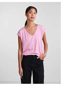 Pieces T-Shirt 17095260 Różowy Regular Fit ze sklepu MODIVO w kategorii Bluzki damskie - zdjęcie 168552087