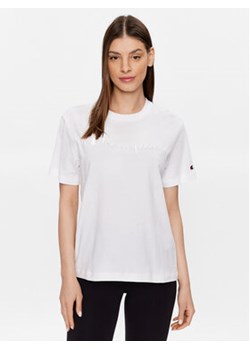 Champion T-Shirt 116058 Biały Regular Fit ze sklepu MODIVO w kategorii Bluzki damskie - zdjęcie 168553447