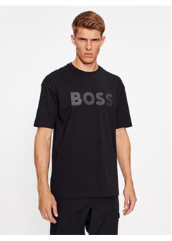 Boss T-Shirt Tee Lotus 50501232 Czarny Regular Fit ze sklepu MODIVO w kategorii T-shirty męskie - zdjęcie 168553488