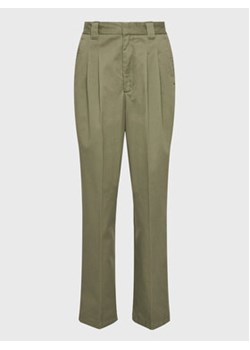 Carhartt WIP Spodnie materiałowe Tristin I030502 Zielony Relaxed Fit ze sklepu MODIVO w kategorii Spodnie damskie - zdjęcie 168554285