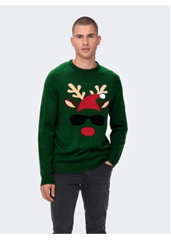 Only & Sons Sweter 22023347 Zielony Regular Fit ze sklepu MODIVO w kategorii Swetry męskie - zdjęcie 168554597