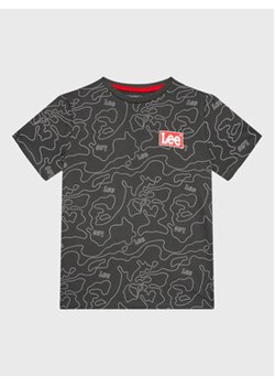 Lee T-Shirt LEE0044 Szary Regular Fit ze sklepu MODIVO w kategorii T-shirty chłopięce - zdjęcie 168554615