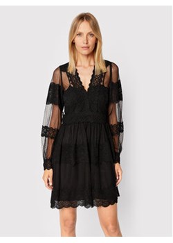 TWINSET Sukienka koktajlowa 222TP2252 Czarny Regular Fit ze sklepu MODIVO w kategorii Sukienki - zdjęcie 168554689