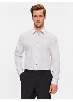 KARL LAGERFELD Koszula 605000 534685 Biały Modern Fit ze sklepu MODIVO w kategorii Koszule męskie - zdjęcie 168555309