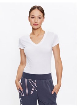 Armani Exchange T-Shirt 6RYT32 YJ16Z 1000 Biały Slim Fit ze sklepu MODIVO w kategorii Bluzki damskie - zdjęcie 168555557