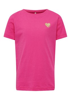 Kids ONLY T-Shirt 15266481 Różowy Regular Fit ze sklepu MODIVO w kategorii Bluzki dziewczęce - zdjęcie 168555558