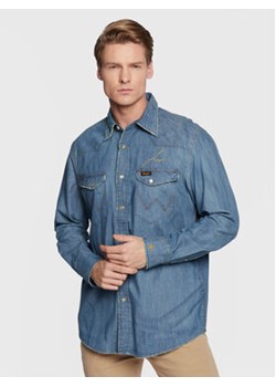 Wrangler Koszula jeansowa LEON BRIDGES W5M0CX31O 112328528 Niebieski Regular Fit ze sklepu MODIVO w kategorii Koszule męskie - zdjęcie 168555596