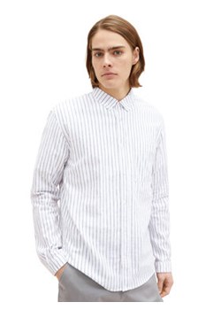 Tom Tailor Denim Koszula 1034922 Biały Regular Fit ze sklepu MODIVO w kategorii Koszule męskie - zdjęcie 168555618