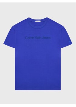 Calvin Klein Jeans T-Shirt Embroidery Logo IB0IB01563 Niebieski Regular Fit ze sklepu MODIVO w kategorii T-shirty chłopięce - zdjęcie 168556187