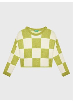 United Colors Of Benetton Sweter 17BTQ102I Zielony Relaxed Fit ze sklepu MODIVO w kategorii Swetry dziewczęce - zdjęcie 168556327