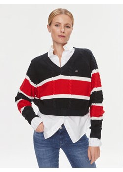 Tommy Jeans Sweter DW0DW15941 Kolorowy Regular Fit ze sklepu MODIVO w kategorii Swetry damskie - zdjęcie 168556658