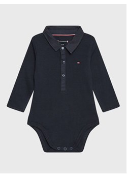 Tommy Hilfiger Body dziecięce KN0KN01575 Granatowy ze sklepu MODIVO w kategorii Body niemowlęce - zdjęcie 168556747
