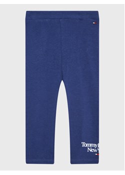 Tommy Hilfiger Legginsy Graphic KN0KN01562 Granatowy Slim Fit ze sklepu MODIVO w kategorii Spodnie dziewczęce - zdjęcie 168557979
