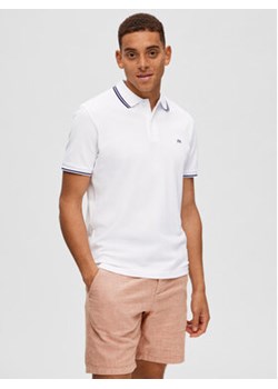Selected Homme Polo 16087840 Biały Regular Fit ze sklepu MODIVO w kategorii T-shirty męskie - zdjęcie 168558196