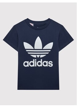 adidas T-Shirt Trefoil HK0260 Granatowy Regular Fit ze sklepu MODIVO w kategorii T-shirty chłopięce - zdjęcie 168558588