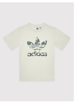 adidas T-Shirt Camo Graphic HC4533 Szary Regular Fit ze sklepu MODIVO w kategorii T-shirty chłopięce - zdjęcie 168558707