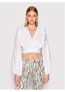 Guess Bluzka W2YH76 WESS0 Biały Regular Fit ze sklepu MODIVO w kategorii Bluzki damskie - zdjęcie 168559228