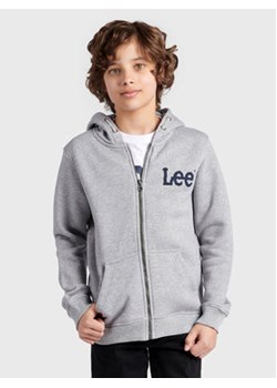 Lee Bluza LEE0009 Szary Regular Fit ze sklepu MODIVO w kategorii Bluzy chłopięce - zdjęcie 168559269