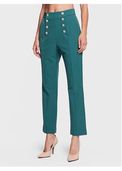 Custommade Spodnie materiałowe Parilla 999425538 Zielony Regular Fit ze sklepu MODIVO w kategorii Spodnie damskie - zdjęcie 168559307
