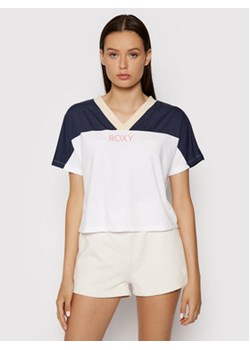 Roxy T-Shirt Trying Your Luck ERJZT05128 Biały Regular Fit ze sklepu MODIVO w kategorii Bluzki damskie - zdjęcie 168559839