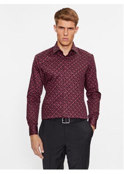 Boss Koszula H-Hank-Kent-C1-214 50502888 Bordowy Slim Fit ze sklepu MODIVO w kategorii Koszule męskie - zdjęcie 168560155
