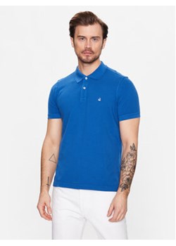 United Colors Of Benetton Polo 3089J3179 Niebieski Regular Fit ze sklepu MODIVO w kategorii T-shirty męskie - zdjęcie 168560399