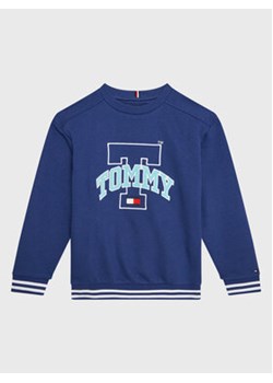 Tommy Hilfiger Bluza Tartan Check KB0KB07964 D Granatowy Regular Fit ze sklepu MODIVO w kategorii Bluzy chłopięce - zdjęcie 168560706