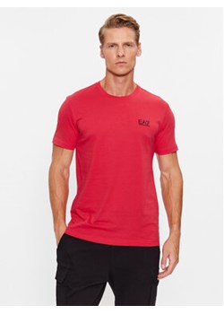 EA7 Emporio Armani T-Shirt 8NPT51 PJM9Z 1462 Czerwony Regular Fit ze sklepu MODIVO w kategorii T-shirty męskie - zdjęcie 168560888