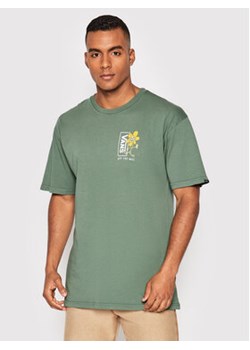 Vans T-Shirt Trippy Grin Floral VN0A7S77 Zielony Classic Fit ze sklepu MODIVO w kategorii T-shirty męskie - zdjęcie 168561239