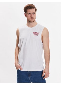 Tommy Jeans Tank top Basketball DM0DM16307 Biały Relaxed Fit ze sklepu MODIVO w kategorii T-shirty męskie - zdjęcie 168561936