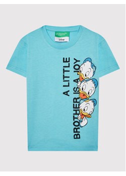 United Colors Of Benetton T-Shirt 3096G103I Niebieski Regular Fit ze sklepu MODIVO w kategorii Koszulki niemowlęce - zdjęcie 168562019