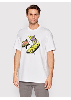 Converse T-Shirt Chevron Lizard Graphic 10023784-A01 Biały Standard Fit ze sklepu MODIVO w kategorii T-shirty męskie - zdjęcie 168562168