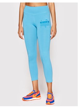 Diadora Legginsy Manifesto 502.178224 Niebieski Slim Fit ze sklepu MODIVO w kategorii Spodnie damskie - zdjęcie 168562169