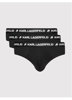 KARL LAGERFELD Komplet 3 par slipów Logo 211M2103 Czarny ze sklepu MODIVO w kategorii Majtki męskie - zdjęcie 168562356