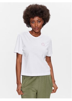 Outhorn T-Shirt TTSHF424 Biały Regular Fit ze sklepu MODIVO w kategorii Bluzki damskie - zdjęcie 168562495