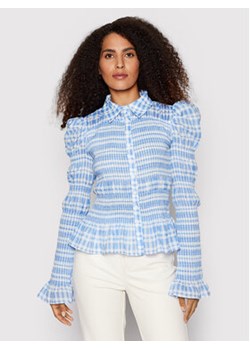 NA-KD Koszula 1018-008412-0538-581 Niebieski Regular Fit ze sklepu MODIVO w kategorii Koszule damskie - zdjęcie 168562695