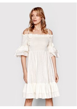 TWINSET Sukienka letnia 221AT2661 Biały Regular Fit ze sklepu MODIVO w kategorii Sukienki - zdjęcie 168562775